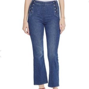 Mother the Sailor high waist boot crop jean